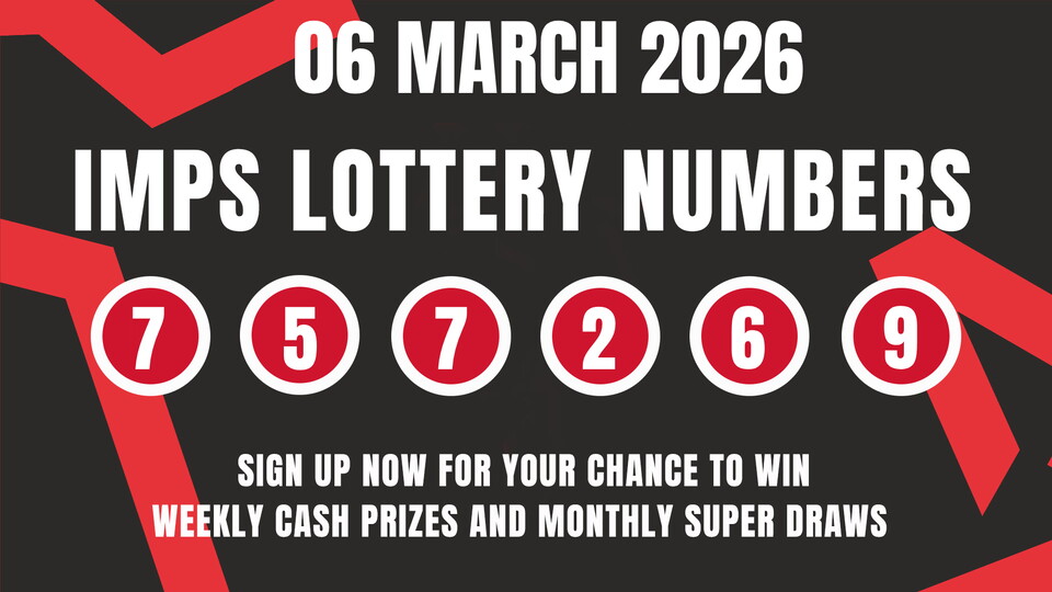 IMPS lottery numbers for March 6, 2026: 7, 5, 7, 2, 6, 9. Sign up for a chance to win cash prizes and monthly super draws.