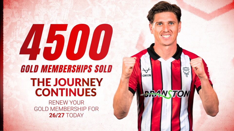A graphic which reads "4,500 Gold Memberships sold"