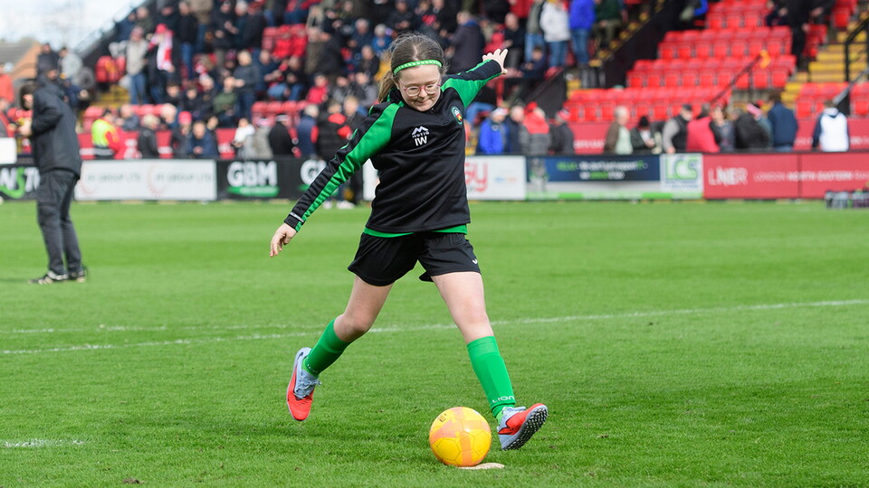 A matchday experience image from City's 3-1 win over Stockport County