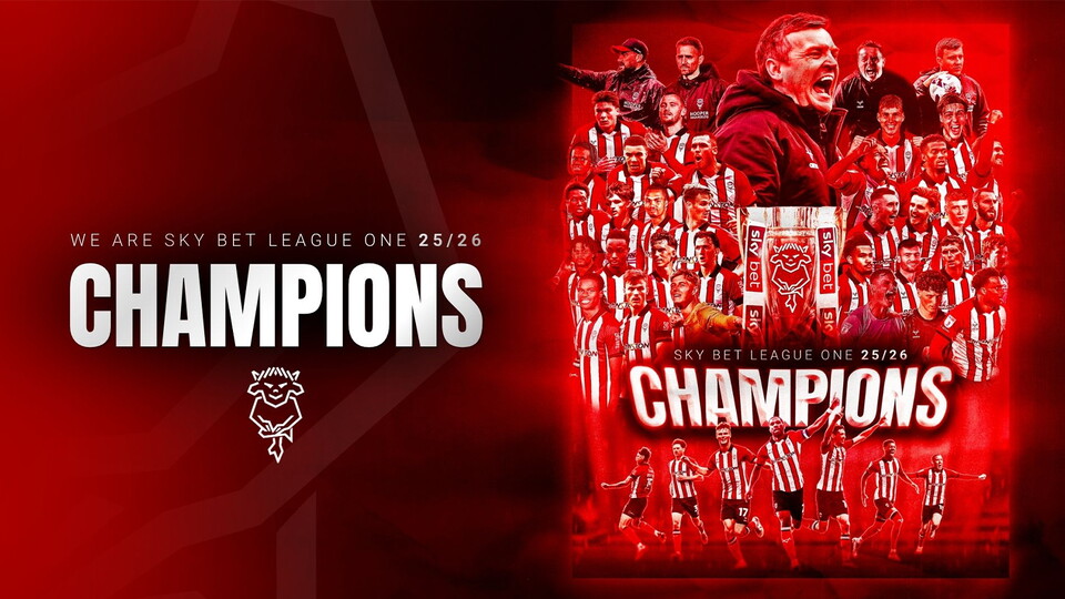 Lincoln City are Sky Bet League One champions for 2025-26