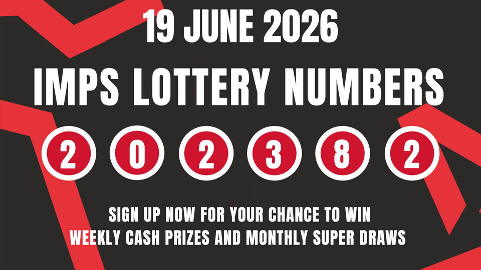 Imps Lottery winning numbers for 19 June 2026: 202382. 