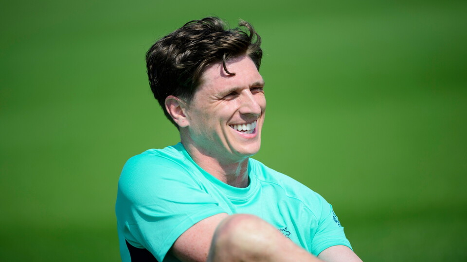 Adam Reach of Lincoln City during preseason training at the Gen2Energy Elite Performance Centre.