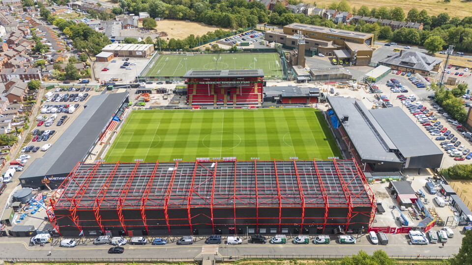 A view from above the ProAmpac Stadium