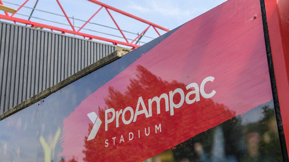 A ProAmpac Stadium sign