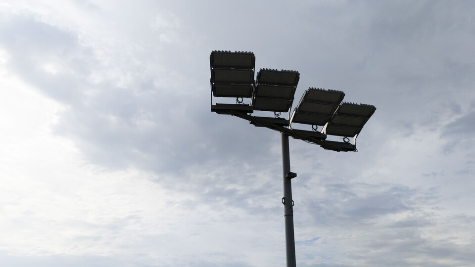 floodlight at the LNER Stadium