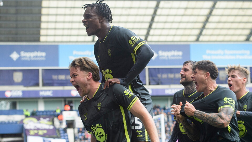 A match photo from City’s 1-0 win at Preston