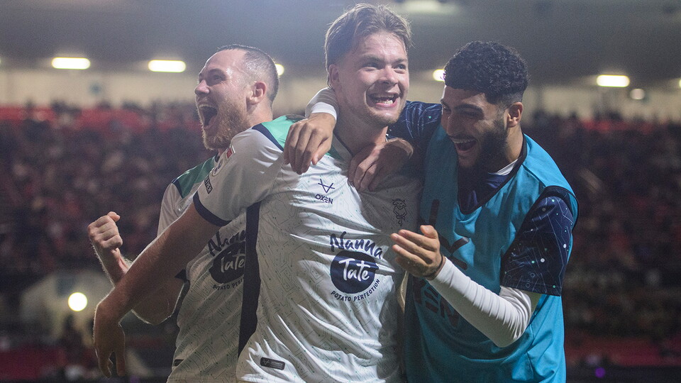 A match photo from the Imps’ 1-0 win at Bristol City