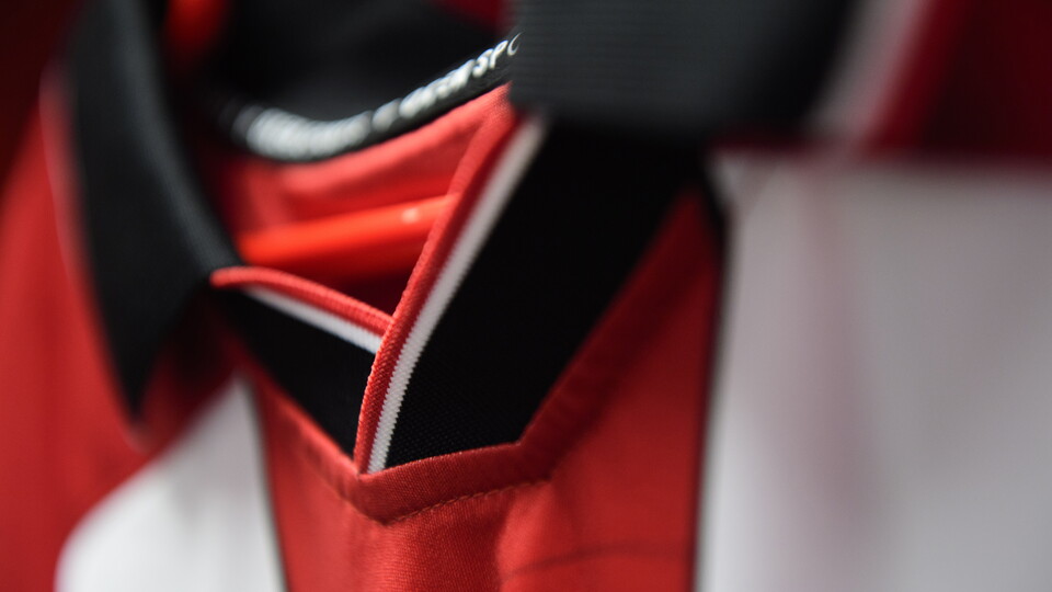 A close up of a home shirt