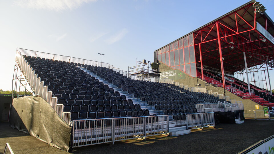 An empty GRS Stand
