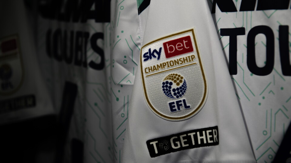 A close up on a Championship logo
