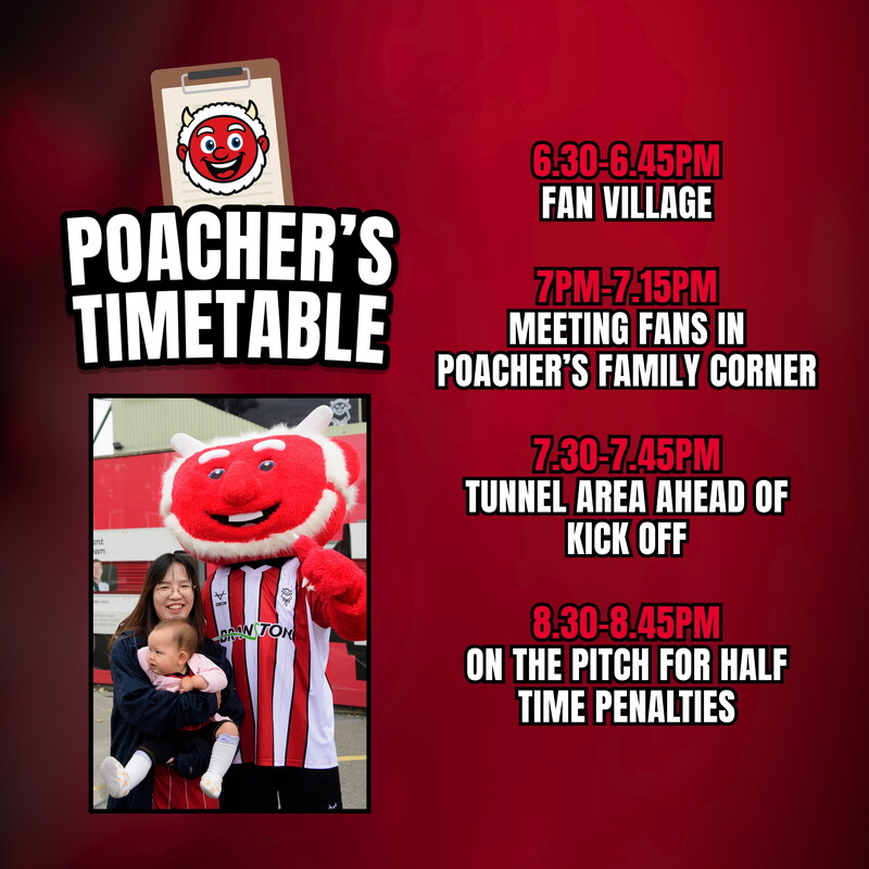 Poacher's timetable graphic