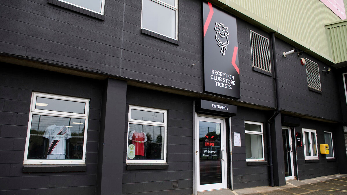 The Lincoln City ticket office and club store